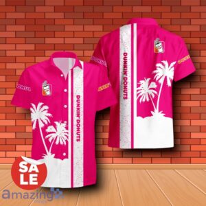 Dunkin Donuts Palm Tree Summer Hawaiian Shirt & Shorts Special Gift Product Photo 2