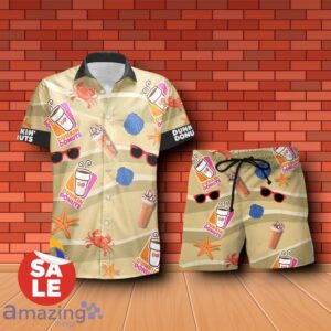 Dunkin Donuts Summer Seafood Hawaiian Shirt & Shorts Special Gift Product Photo 1