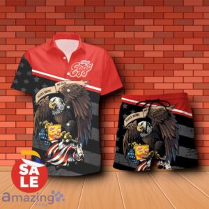 Eggo Eagle American Flag Combo Hawaiian Shirt & Shorts For Men Women Product Photo 1