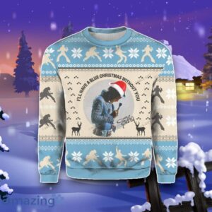 Elvis Presley I’ll Have A Blue Christmas Without You Ugly 3D Sweater Impressive Gift Product Photo 2