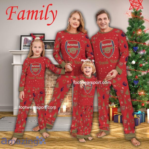 Family Team Arsenal Christmas Family Pajamas Set For Adult - Family Team Arsenal Christmas Family Pajamas Set For Adult
