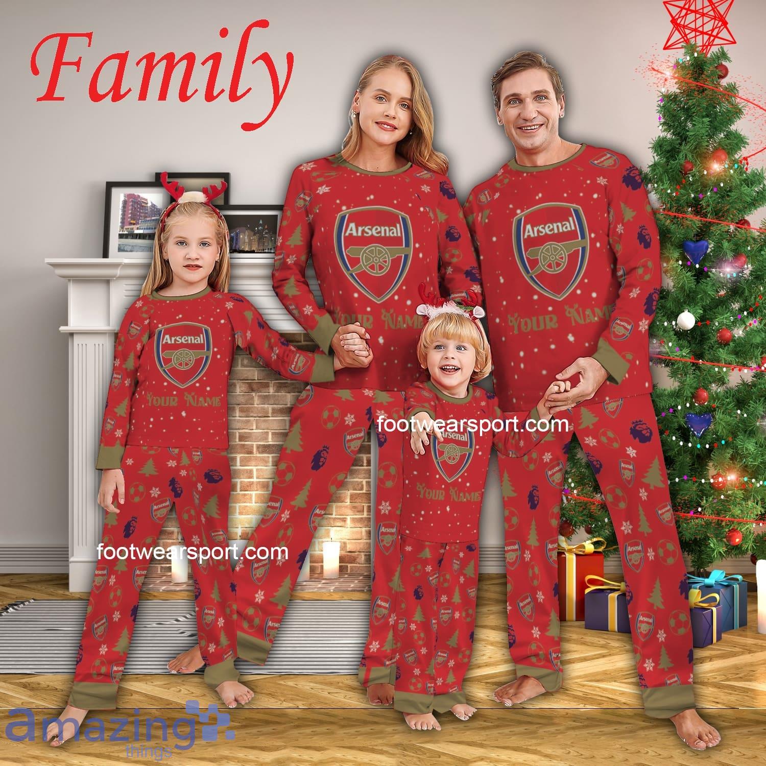 Family Team Arsenal Christmas Family Pajamas Set For Adult image Family Team Arsenal Christmas Family Pajamas Set For Adult - Family Team Arsenal Christmas Family Pajamas Set For Adult