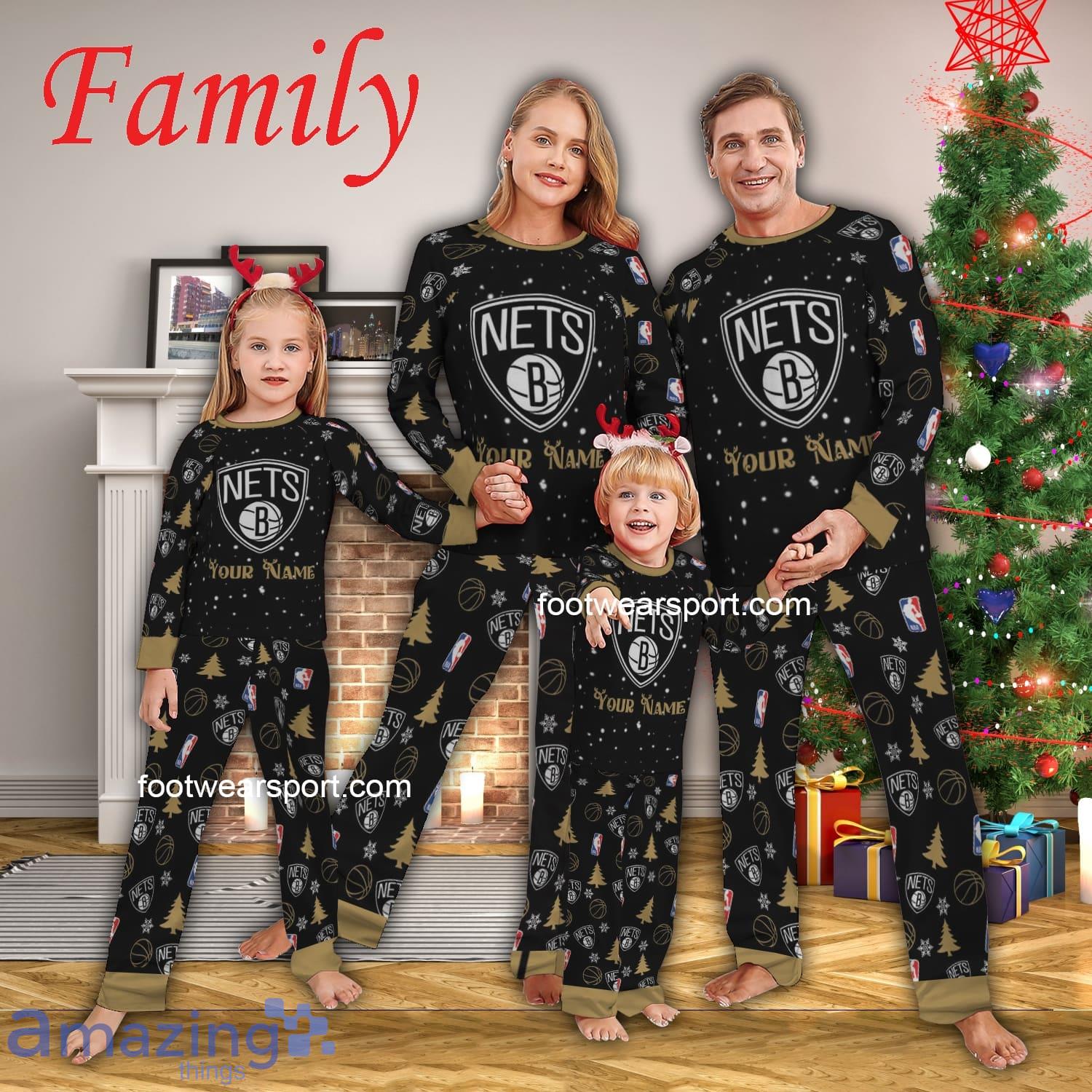 Family Team Brooklyn Nets Christmas Family Pajamas Set For Adult image Family Team Brooklyn Nets Christmas Family Pajamas Set For Adult - Family Team Brooklyn Nets Christmas Family Pajamas Set For Adult