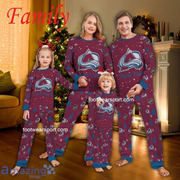 Family Team Colorado Avalanche Christmas Pajamas Set Family For Men Women Kid - Family Team Colorado Avalanche Christmas Pajamas Set Family For Men Women Kid