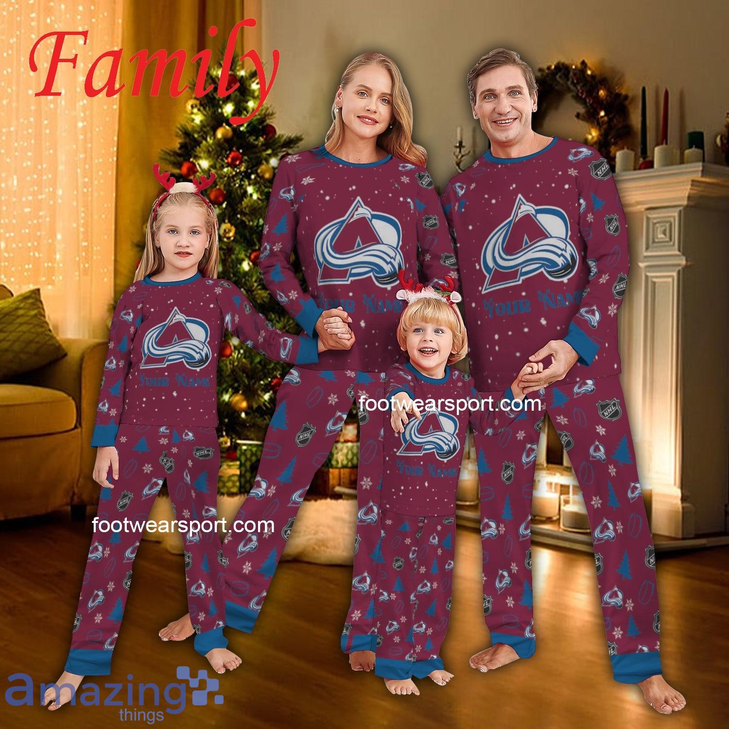 Family Team Colorado Avalanche Christmas Pajamas Set Family For Men Women Kid image Family Team Colorado Avalanche Christmas Pajamas Set Family For Men Women Kid - Family Team Colorado Avalanche Christmas Pajamas Set Family For Men Women Kid