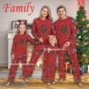 Family Team Cornell Big Red Christmas Family Pajamas Set For Adult