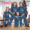 Family Team delaware blue hens Christmas Pajamas Set Family For Men Women Kid