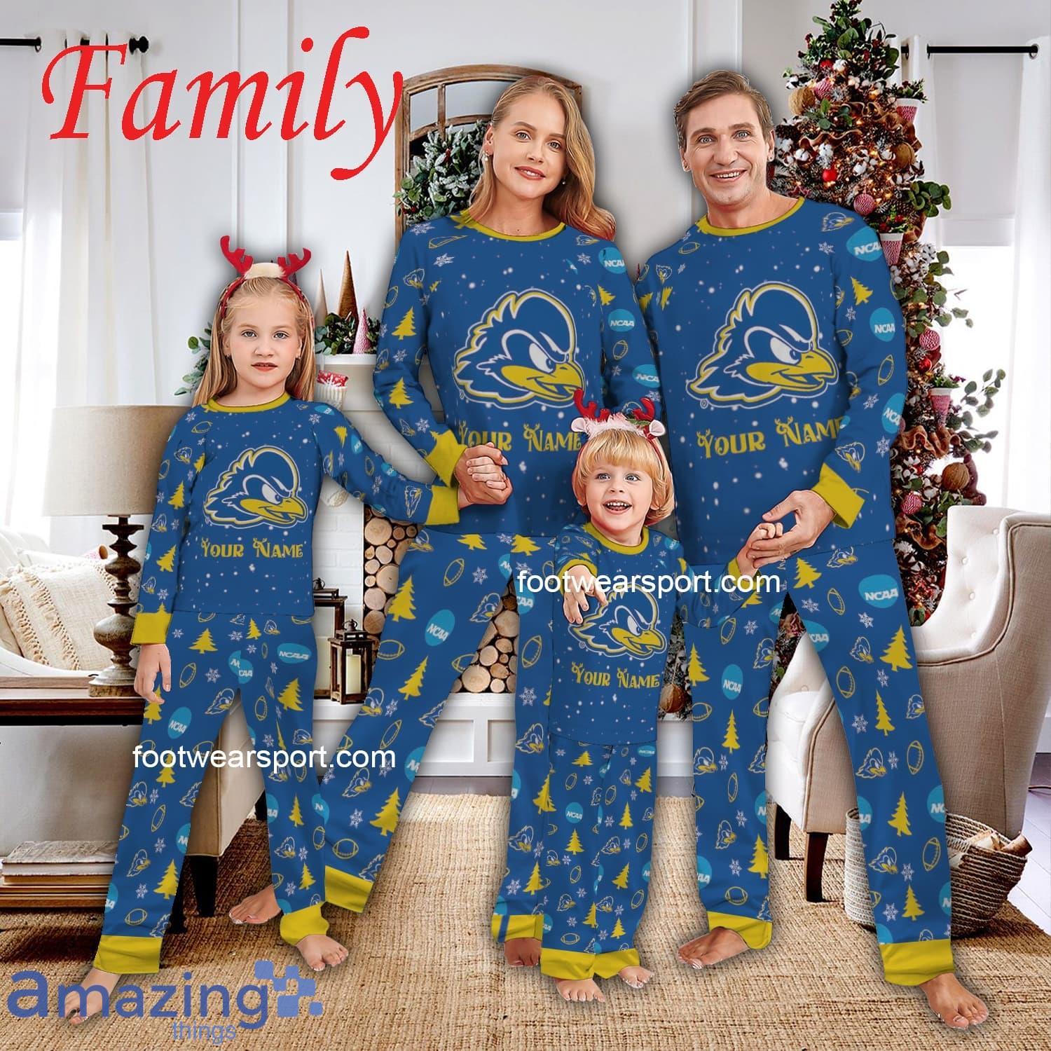 Family Team delaware blue hens Christmas Pajamas Set Family For Men Women Kid image Family Team delaware blue hens Christmas Pajamas Set Family For Men Women Kid - Family Team delaware blue hens Christmas Pajamas Set Family For Men Women Kid