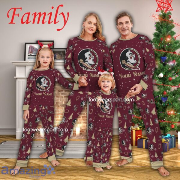 Family Team Florida State Seminoles Christmas Family Pajamas Set For Adult - Family Team Florida State Seminoles Christmas Family Pajamas Set For Adult