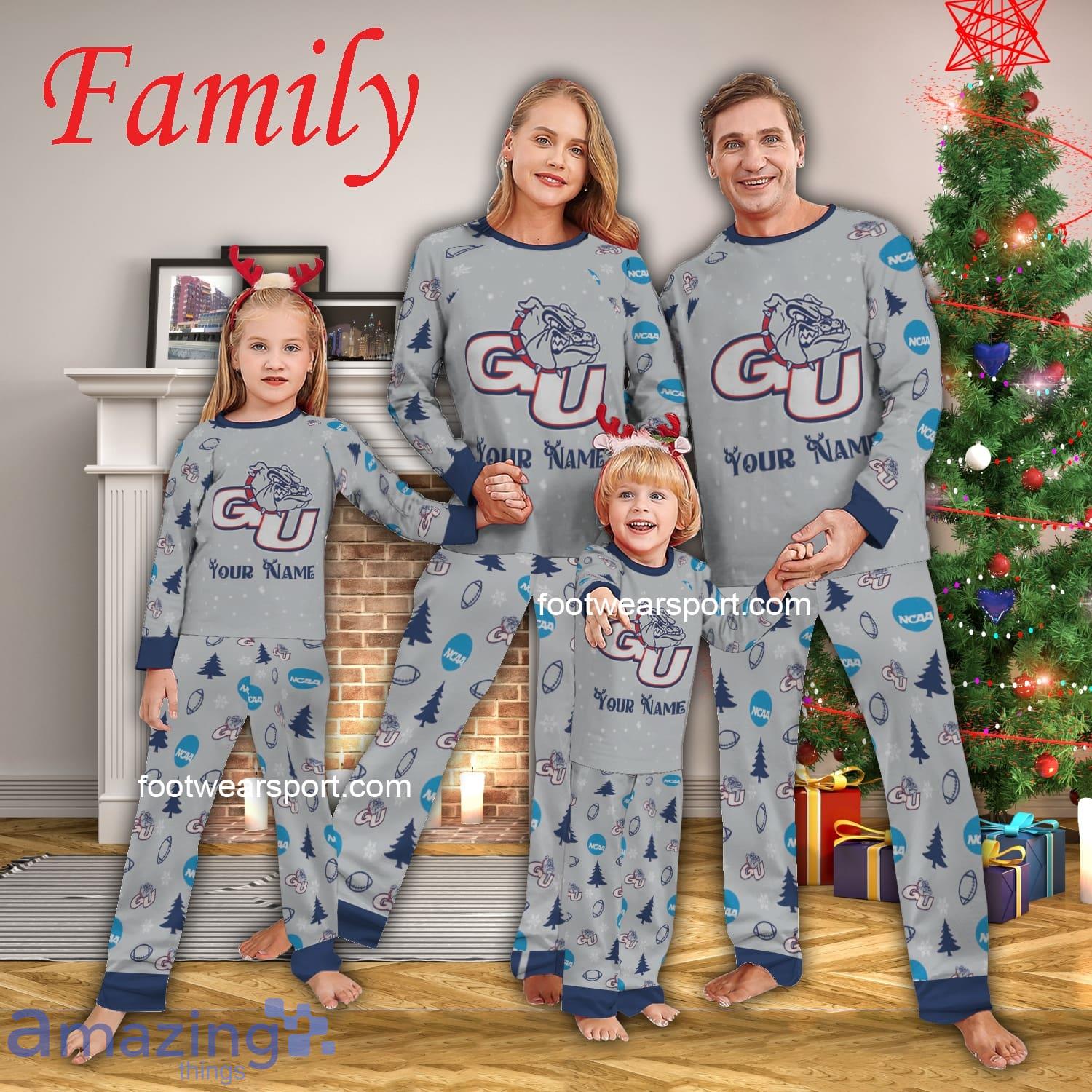 Family Team Gonzaga Bulldogs Christmas Pajamas Set Family For Adult image Family Team Gonzaga Bulldogs Christmas Pajamas Set Family For Adult - Family Team Gonzaga Bulldogs Christmas Pajamas Set Family For Adult