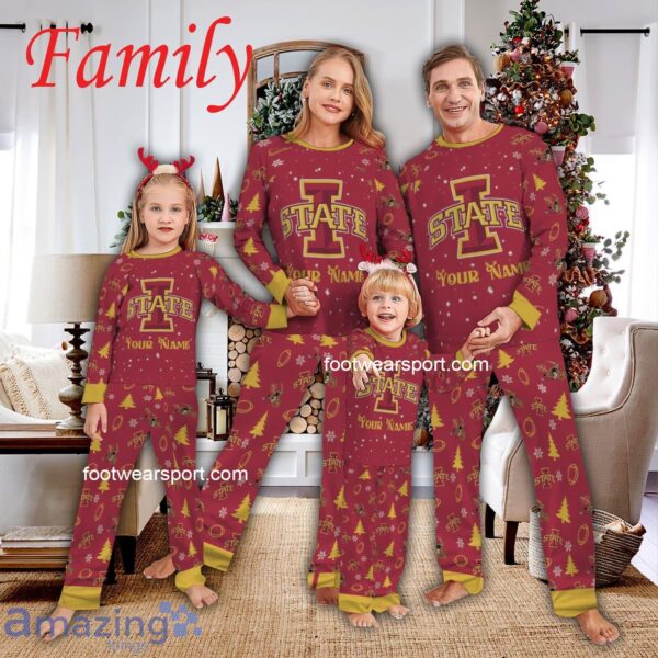 Family Team Iowa State Cyclones Christmas Family Pajamas Set For Men Women Kid - Family Team Iowa State Cyclones Christmas Family Pajamas Set For Men Women Kid