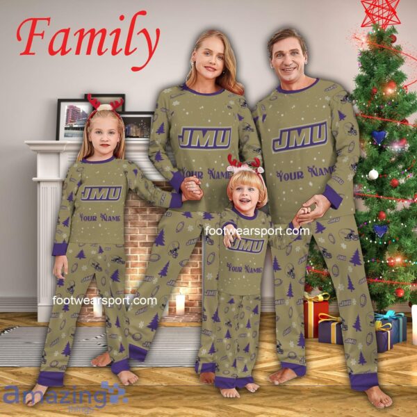Family Team James Madison Dukes Christmas Family Pajamas Set For Adult - Family Team James Madison Dukes Christmas Family Pajamas Set For Adult
