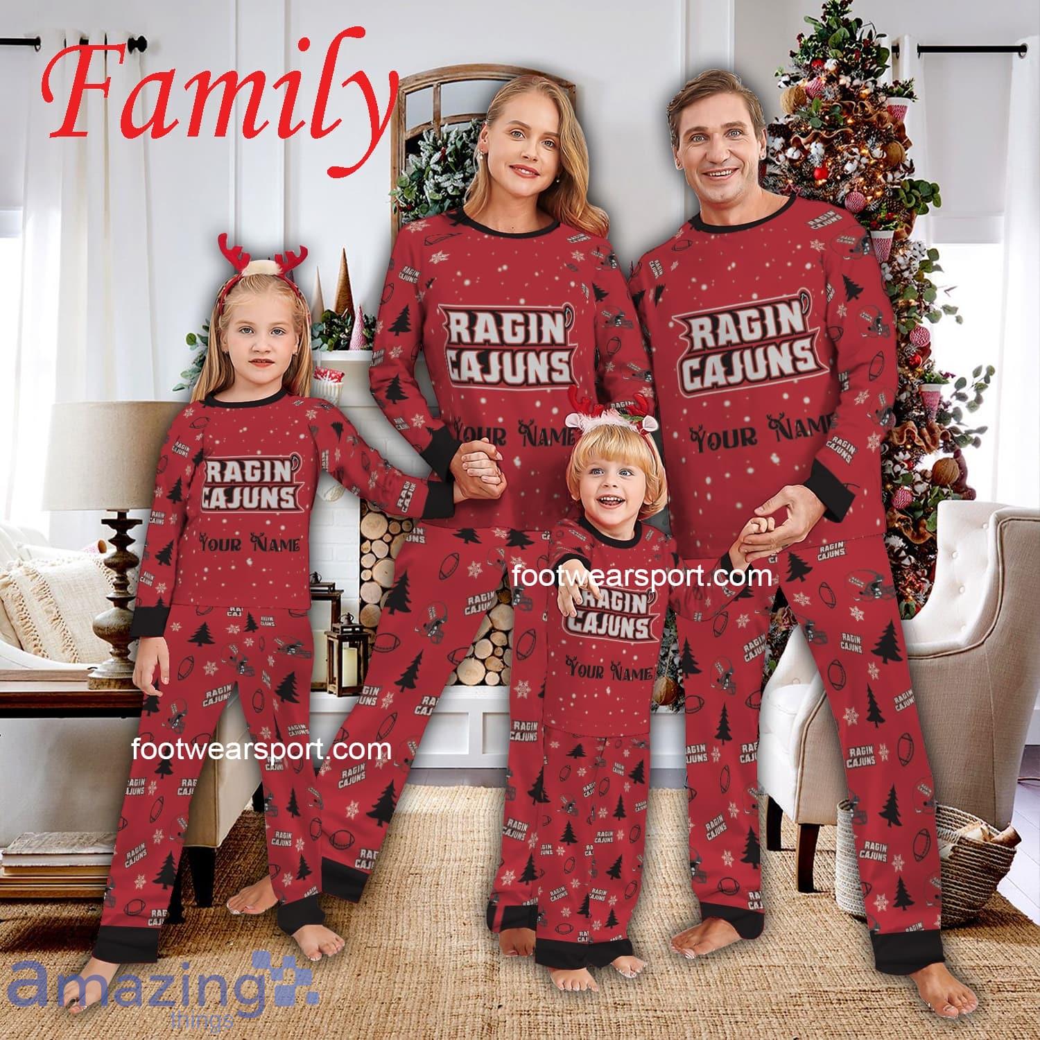 Family Team Louisiana Ragin Cajuns Pajamas Set Family Christmas For Men Women Kid image Family Team Louisiana Ragin Cajuns Pajamas Set Family Christmas For Men Women Kid - Family Team Louisiana Ragin Cajuns Pajamas Set Family Christmas For Men Women Kid