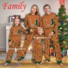 Family Team Miami (FL) Hurricanes Christmas Pajamas Set Family For Adult