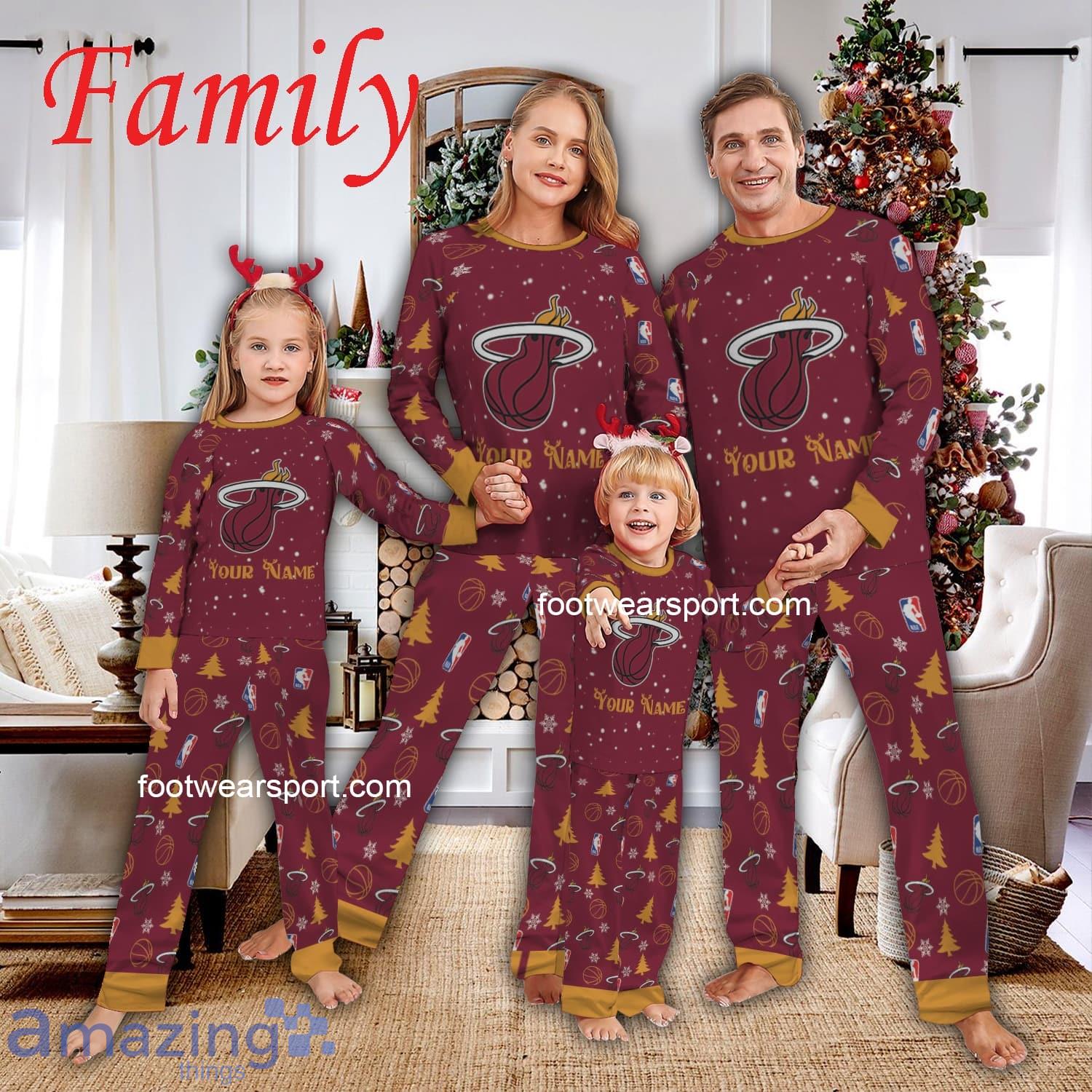 Family Team Miami Heat Christmas Pajamas Set Family For Men Women Kid image Family Team Miami Heat Christmas Pajamas Set Family For Men Women Kid - Family Team Miami Heat Christmas Pajamas Set Family For Men Women Kid