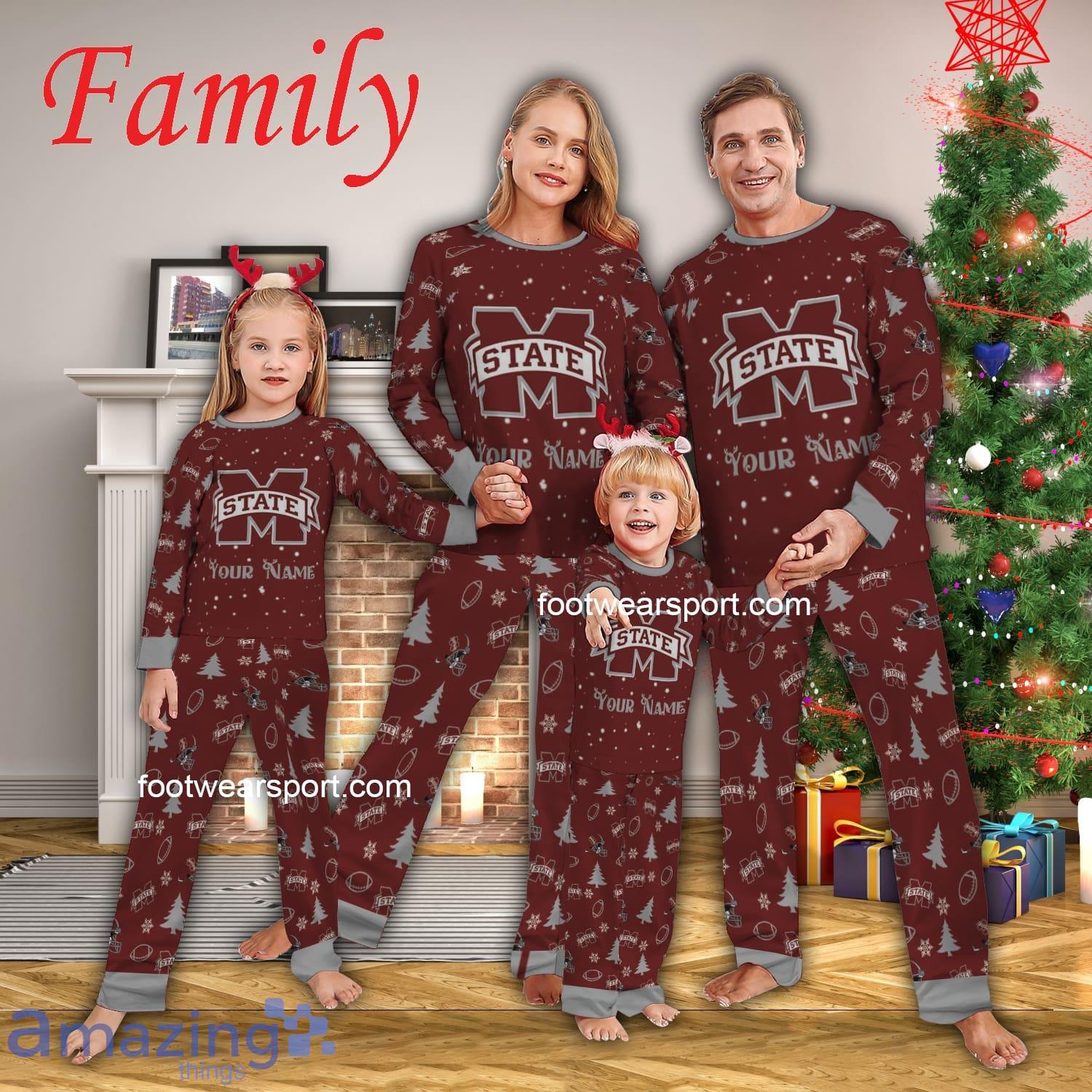 Family Team Mississippi State Bulldogs Christmas Pajamas Set Family For Adult image Family Team Mississippi State Bulldogs Christmas Pajamas Set Family For Adult - Family Team Mississippi State Bulldogs Christmas Pajamas Set Family For Adult