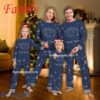 Family Team Nevada Wolf Pack Christmas Family Pajamas Set For Men Women Kid