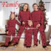 Family Team Rutgers Scarlet Knights Christmas Family Pajamas Set For Men Women Kid