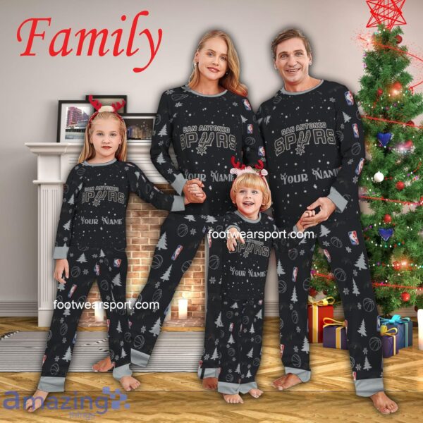Family Team San Antonio Spurs Family Pajamas Set Christmas For Adult - Family Team San Antonio Spurs Family Pajamas Set Christmas For Adult