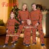 Family Team Syracuse Orange Christmas Family Pajamas Set For Men Women Kid