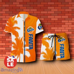 Fanta Palm Tree Combo Hawaiian Shirt & Shorts For Men Women Product Photo 1