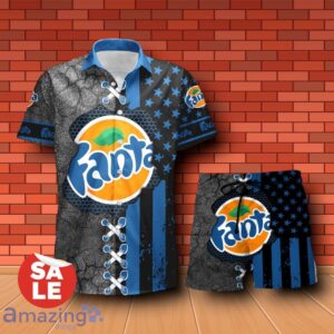 Fanta USA Flag Combo Hawaiian Shirt & Shorts For Men Women Product Photo 1