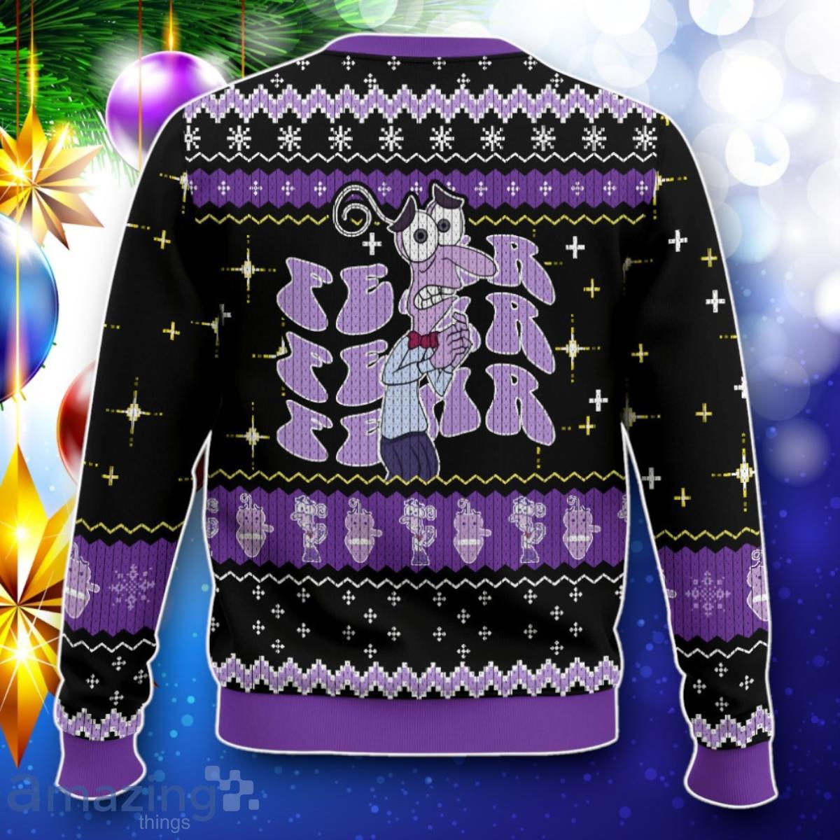 Fear Inside Out Ugly Sweater Best Gift image Fear Inside Out Ugly Sweater Best Gift Product Photo 2