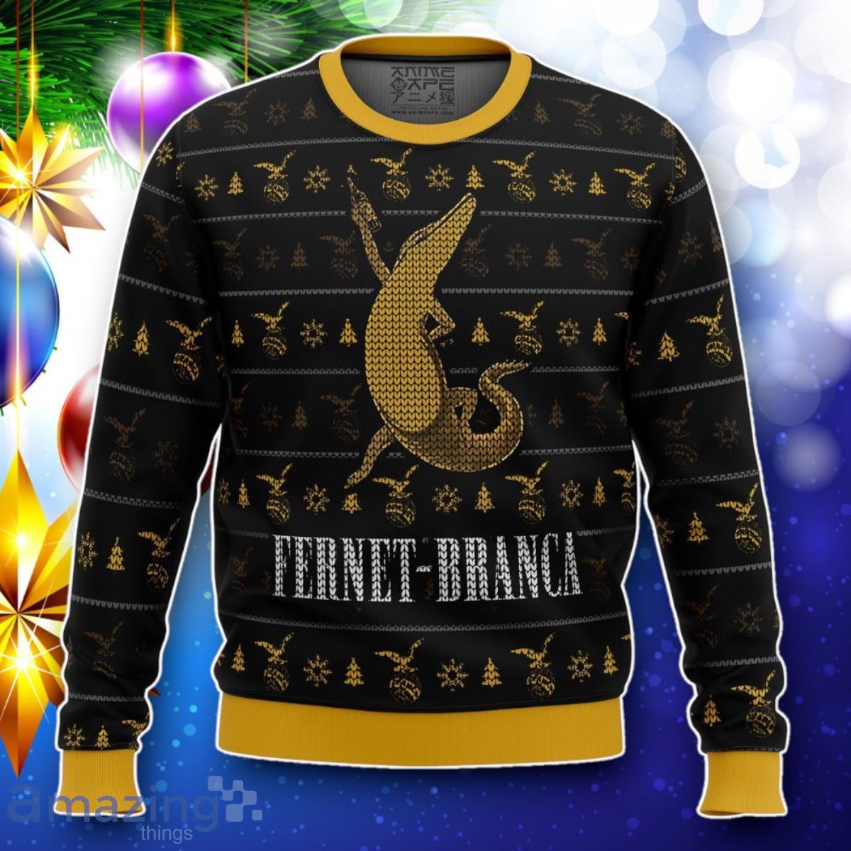 Fernet Branca Ugly Christmas Sweater Best Gift image Fernet Branca Ugly Christmas Sweater Best Gift Product Photo 1