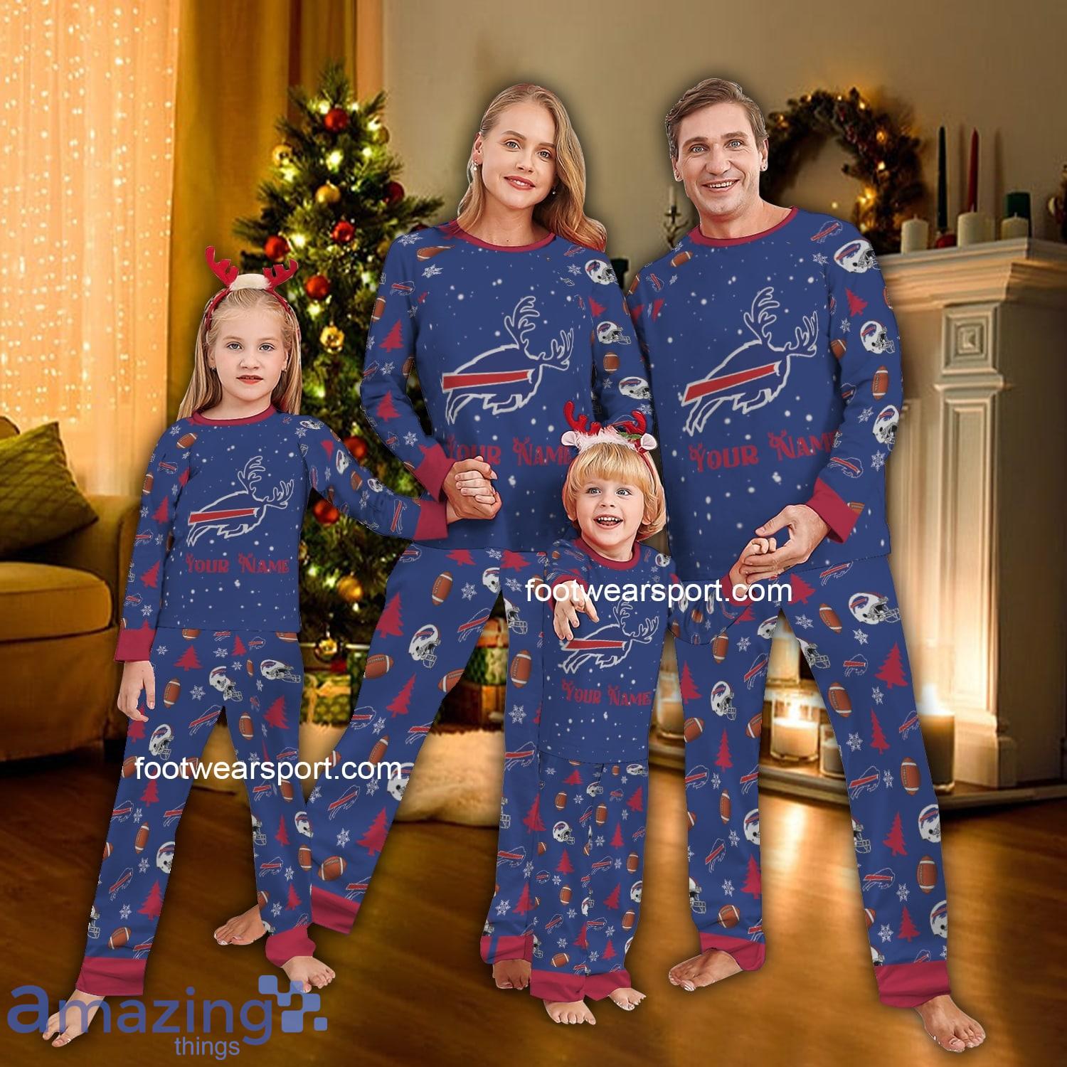 Festive Reindeer Logo Buffalo Bill Pajamas Set Family Christmas For Men Women Kids image Festive Reindeer Logo Buffalo Bill Pajamas Set Family Christmas For Men Women Kids - Festive Reindeer Logo Buffalo Bill Pajamas Set Family Christmas For Men Women Kids