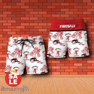Fireball Cinnamon Whisky Summer Beach Combo Hawaiian Shirt & Shorts For Men Women Product Photo 2