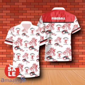 Fireball Cinnamon Whisky Summer Beach Combo Hawaiian Shirt & Shorts For Men Women Product Photo 1