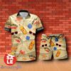 Fireball Cinnamon Whisky Summer Seafood Combo Hawaiian Shirt & Shorts For Men Women