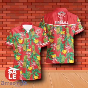 Fireball Cinnamon Whisky Tropical Flower Aloha Combo Hawaiian Shirt & Shorts For Men Women Product Photo 2