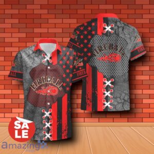 Fireball Cinnamon Whisky USA Flag Combo Hawaiian Shirt & Shorts For Men Women Product Photo 2