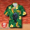 Floral Tropical Black Cat Hawaiian Shirt