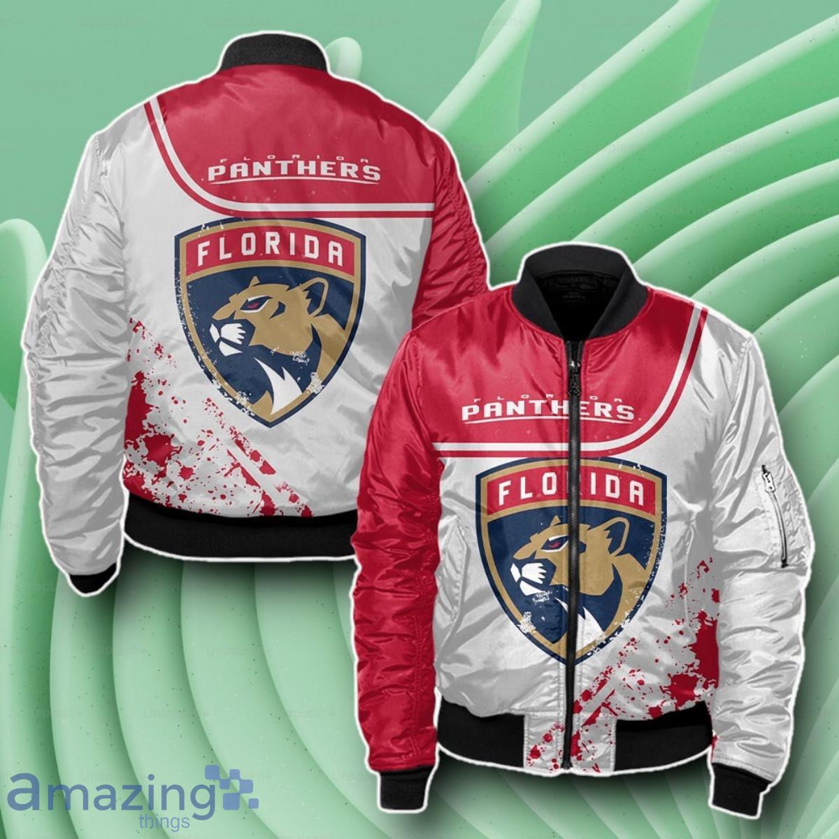 Florida Panthers Bomber 3D Beautiful Gift For Everyone image Florida Panthers Bomber 3D Beautiful Gift For Everyone Product Photo 1