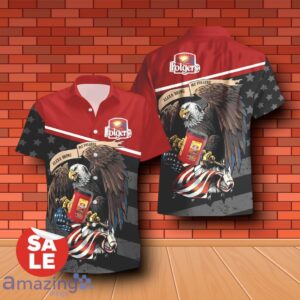 Folgers Eagle American Flag Combo Hawaiian Shirt & Shorts For Men Women Product Photo 2