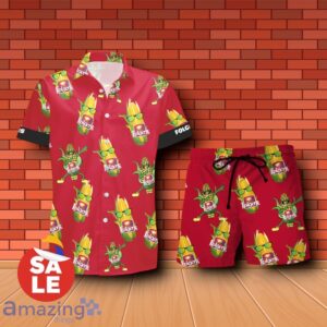 Folgers Funy Combo Hawaiian Shirt & Shorts For Men Women Product Photo 2