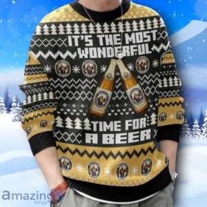 Franziskaner It’s The Most Wonderful Time For A Beer Ugly Christmas Sweater New Design Product Photo 4