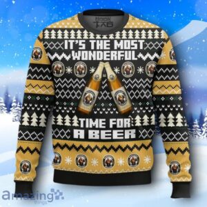 Franziskaner It’s The Most Wonderful Time For A Beer Ugly Christmas Sweater New Design Product Photo 1
