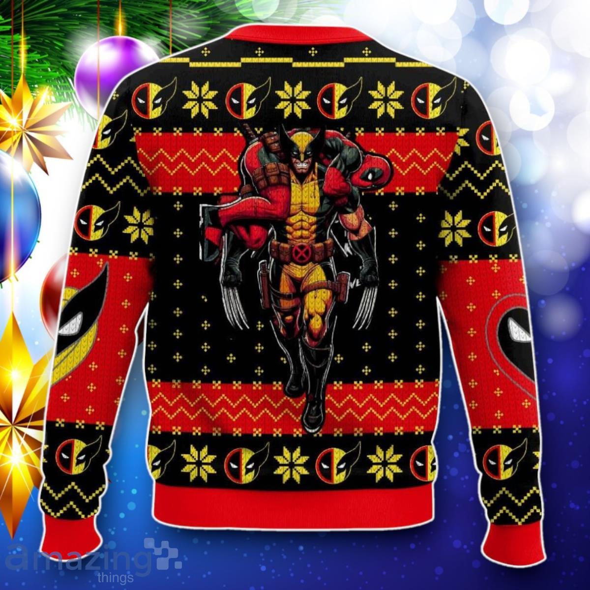 F.R.I.E.N.D Deadpool And Wolverine Ugly Sweater Best Gift image F.R.I.E.N.D Deadpool And Wolverine Ugly Sweater Best Gift Product Photo 2