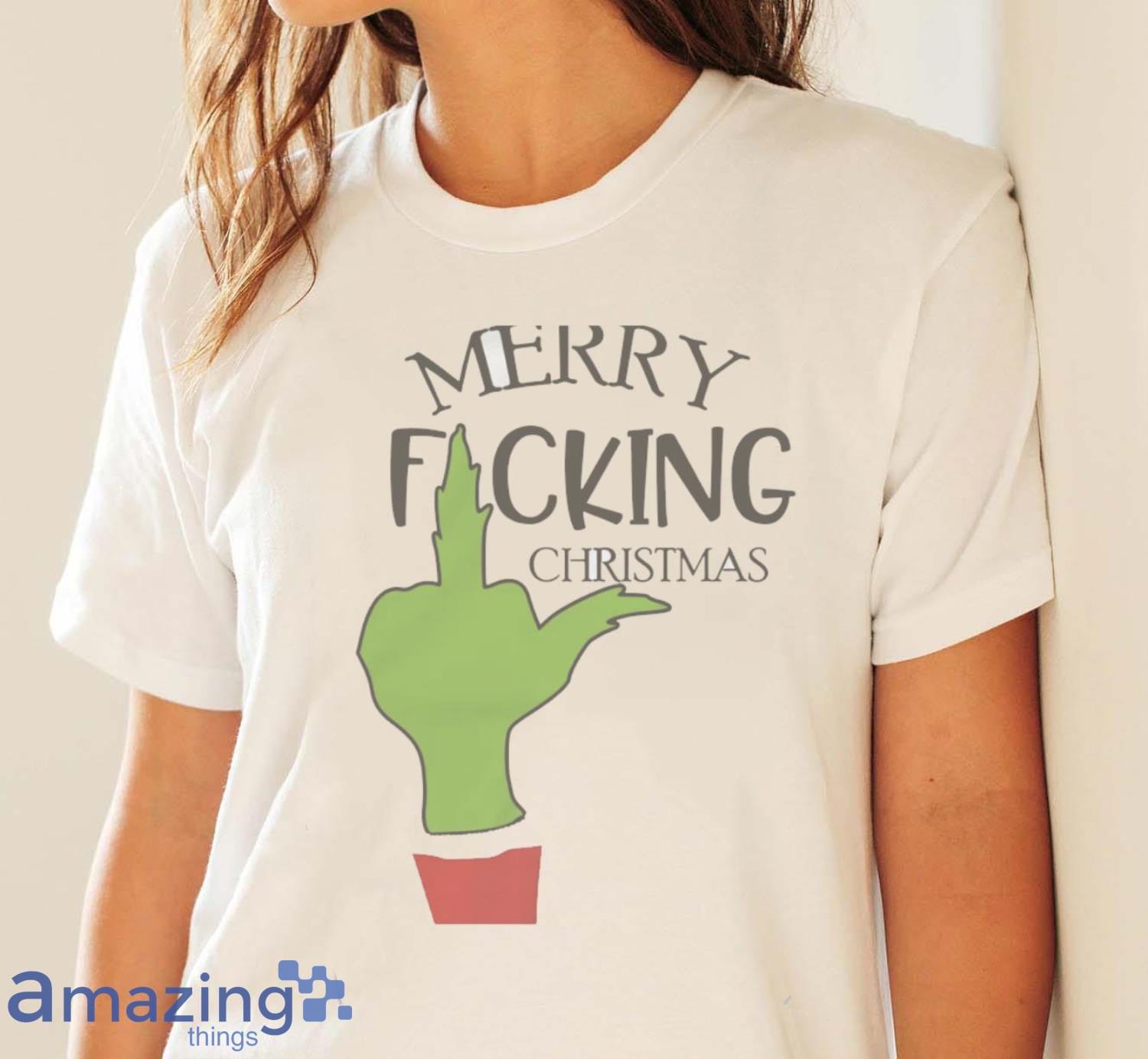 FUCKING CHRISTMAS SWEATSHIRT Merry Fucking Christmas Unisex Sweatshirt image FUCKING CHRISTMAS SWEATSHIRT - Merry Fucking Christmas Unisex Sweatshirt - White Ladies T-Shirt