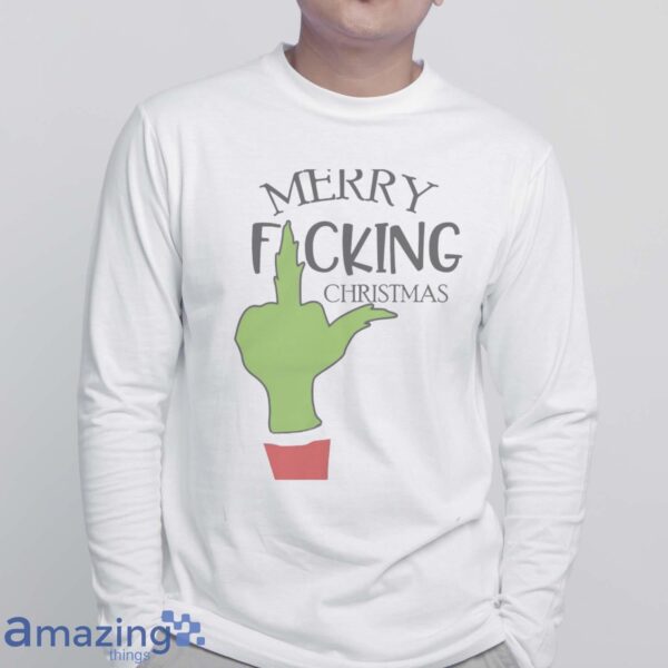 FUCKING CHRISTMAS SWEATSHIRT - Merry Fucking Christmas Unisex Sweatshirt - White Sweatshirt