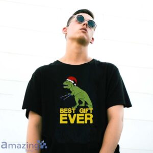 Funny Christmas Dinosaur Shirt, Funny Christmas Gift T Shirt, Dinosaur Santa Holiday Shirt - G500 Gildan T-Shirt
