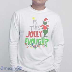 FUNNY CHRISTMAS SWEATSHIRT - Is This Jolly Enough Christmas Graphic Sweatshirt - White Sweatshirt