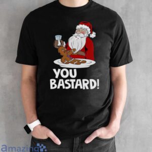 Funny Santa Claus Shirt for Men, Funny Santa Gingerbread Shirt - Black Unisex T-Shirt