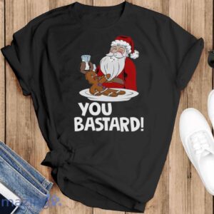 Funny Santa Claus Shirt for Men, Funny Santa Gingerbread Shirt - Black T-Shirt