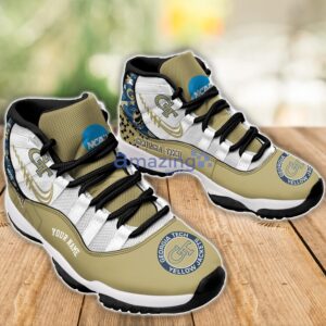Georgia Tech Yellow Jackets Air Jordan 11 Sneakers Custom Name Sport Team Shoes For Men And Women Product Photo 3