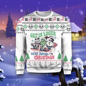 Get In Loser We’re Saving Christmas Ugly 3D Sweater Impressive Gift Product Photo 2
