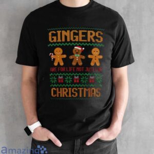 Gingers Are For Life Christmas T Shirt - Black Unisex T-Shirt